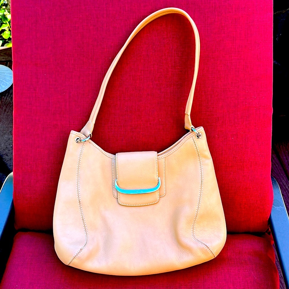 COLE HAAN Tan Leather Shoulder Bag